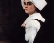 帕斯卡 阿道夫 让 达仰 布弗莱 : Portrait of Brittany Girl